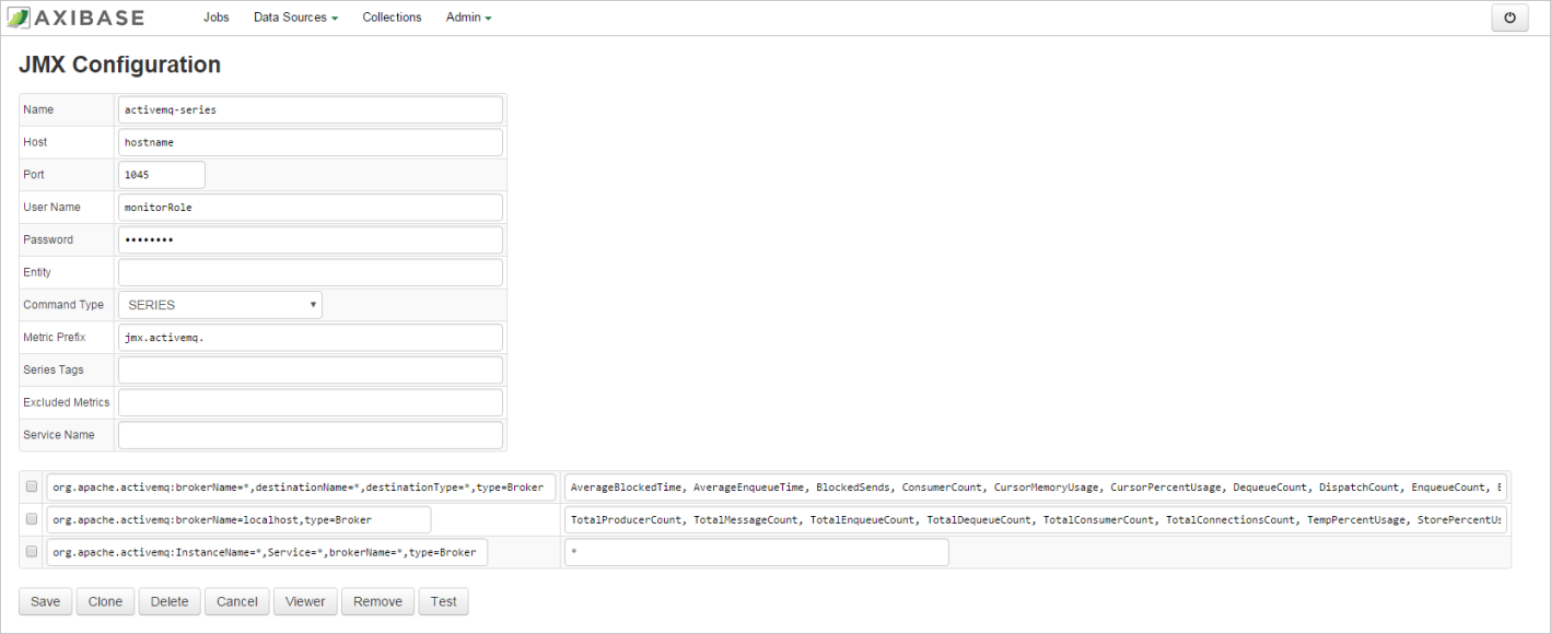 Monitoring ActiveMQ with ATSD Axibase Collector ATSD